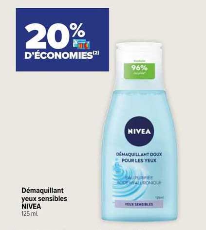 démaquillant yeux sensibles nivea