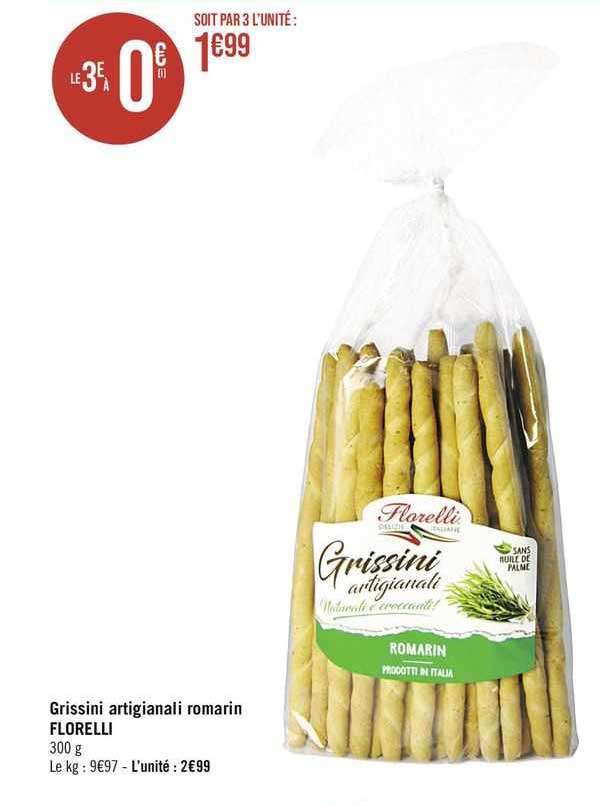 grissini artigianali romarin florelli