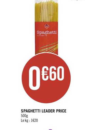 spaghetti leader price