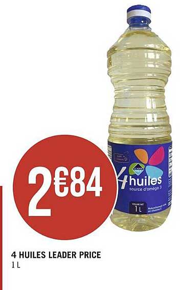4 huiles leader price