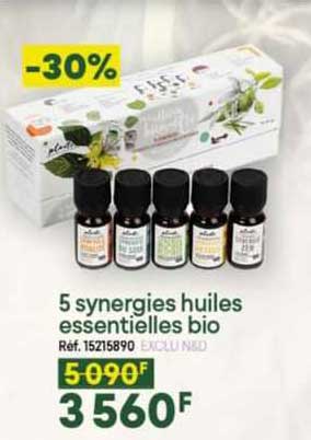 5 synergies huiles essentielles bio