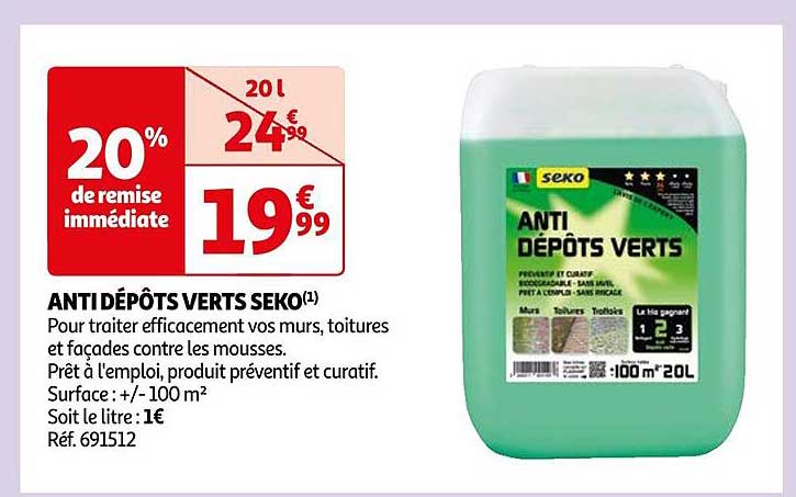 anti dépôts verts seko