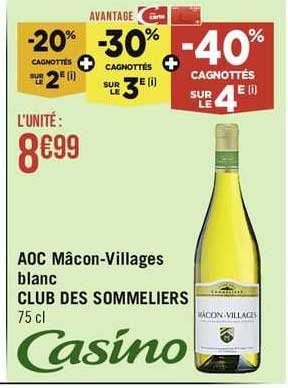 aoc mâcon-villages blanc club des sommeliers