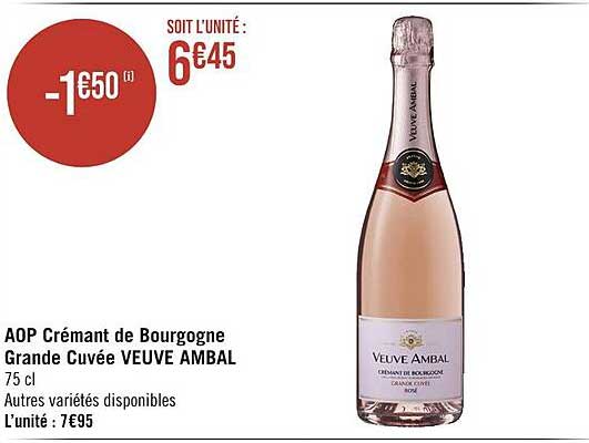 aop crémant de bourgogne grande cuvée veuve ambal