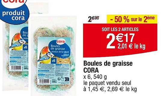Boules De Graisse Cora