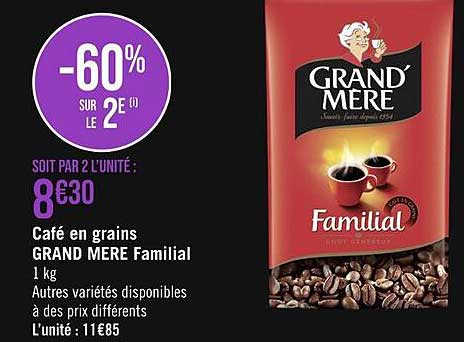 Café En Grains Grand Mère Familial