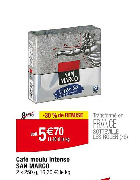 café moulu intenso san marco