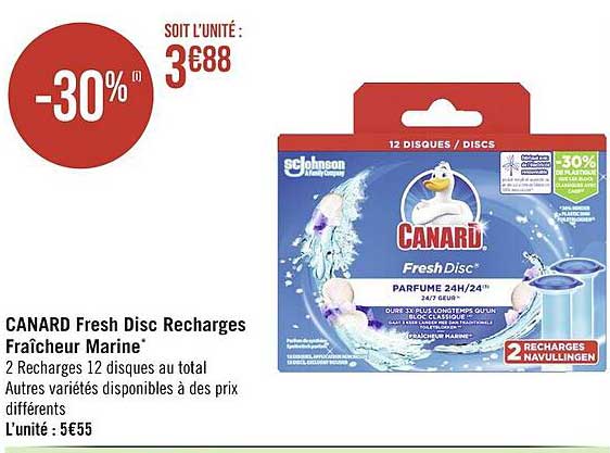 canard fresh disc recharges fraîcheur marine