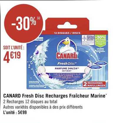 canard fresh disc recharges fraîcheur marine