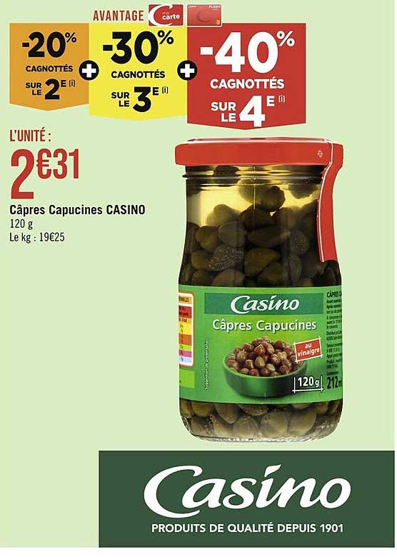 câpres capucines casino