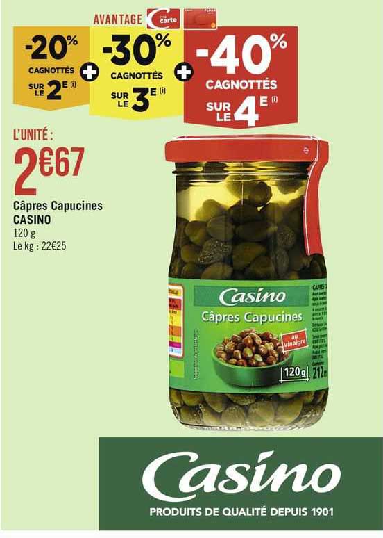 câpres capucines casino