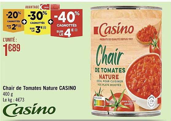 Chair De Tomates Nature Casino