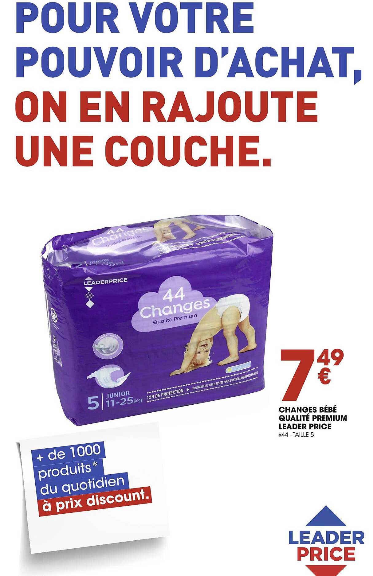 changes bébé qualité premium leader price