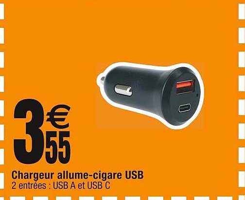 chargeur allume-cigare usb