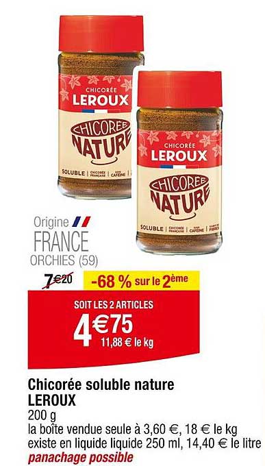 Chicorée Soluble Nature Leroux