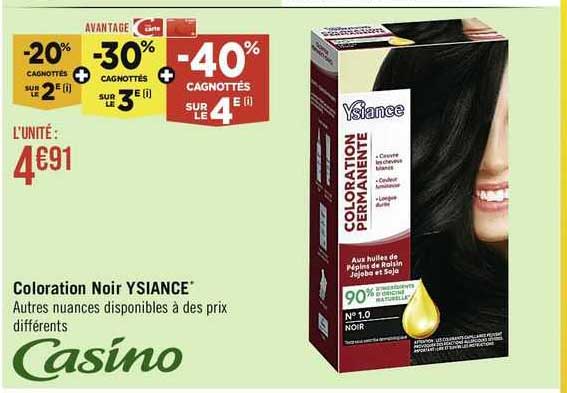 coloration noir ysiance