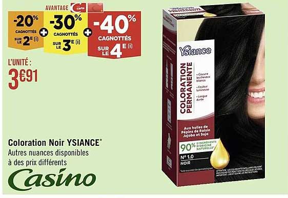 coloration noir ysiance