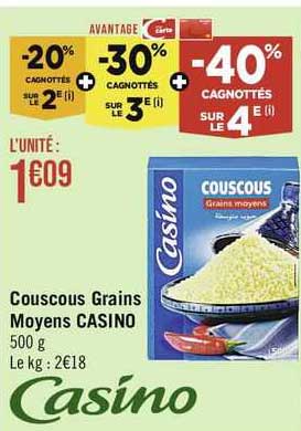 Couscous Grains Moyens Casino