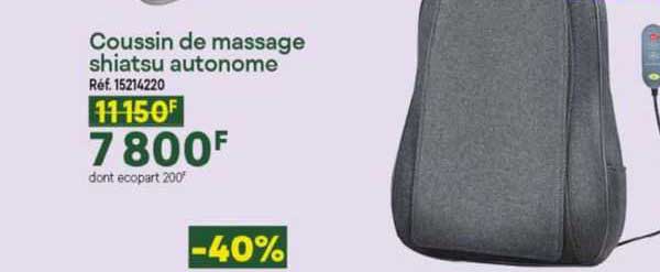 coussin de massage shiatsu autonome