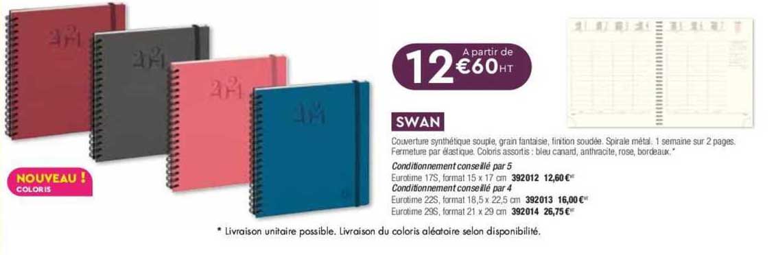 couverture synthétique souple, grain fantaisie, finition soudée swan