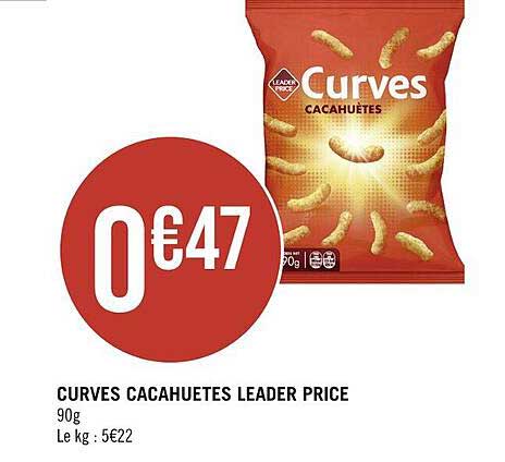 curves cacahuetes leader price