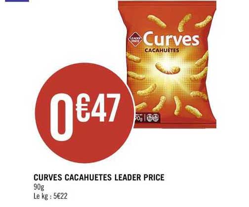 curves cacahuètes leader price