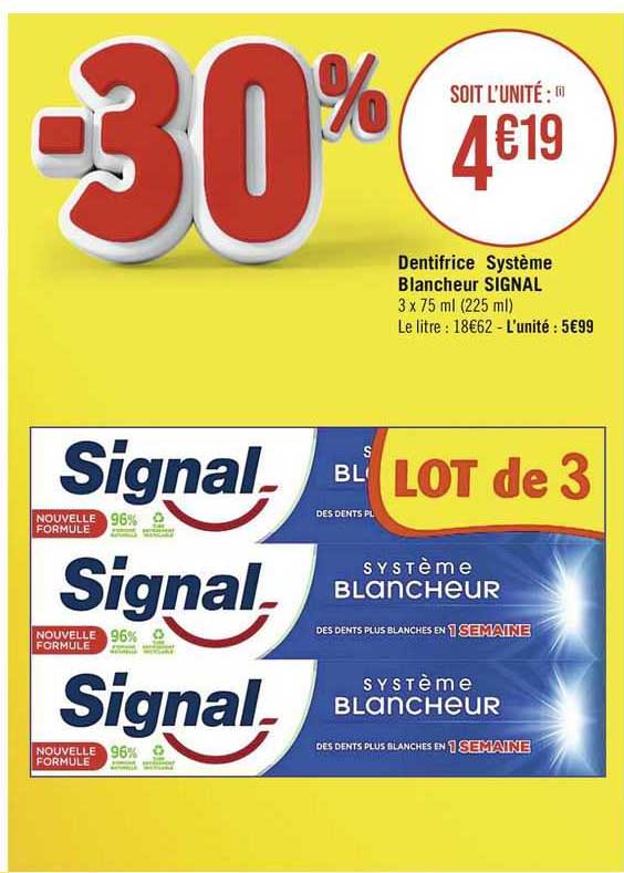 Dentifrice Système Blancheur Signal