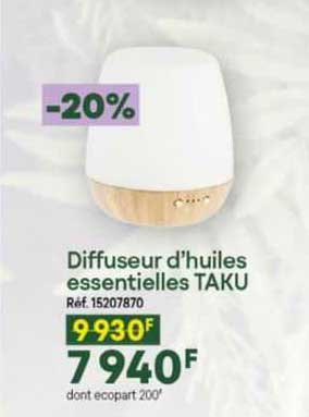 diffuseur d'huiles essentielles taku