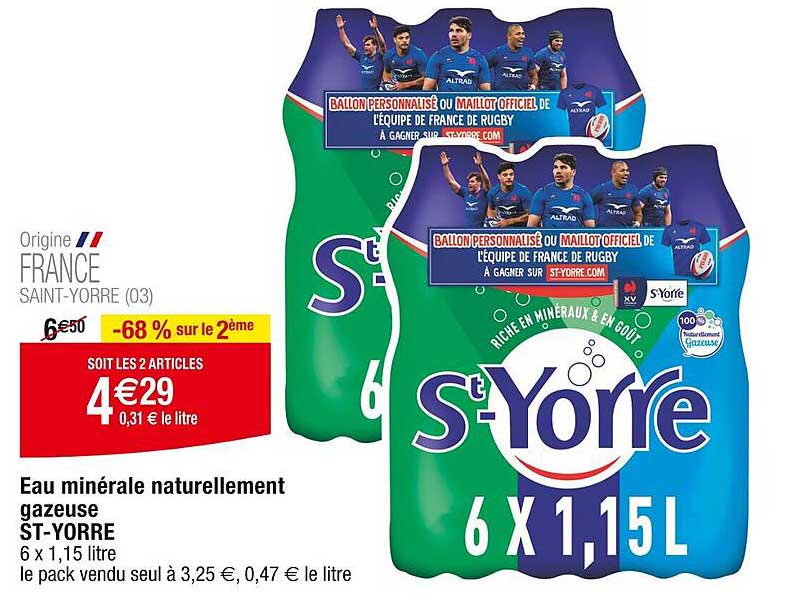 eau minérale naturellement gazeuse st-yorre