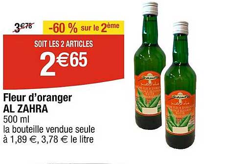 fleur d'oranger al zahra