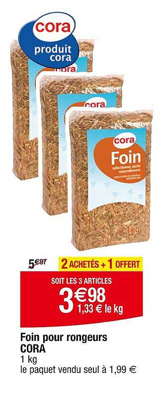 foin pour rongeurs cora