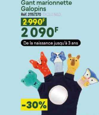 gant marionnette galopins