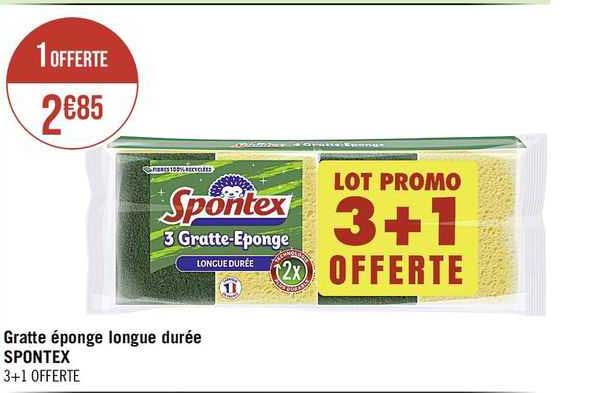 gratte éponge longue durée spontex
