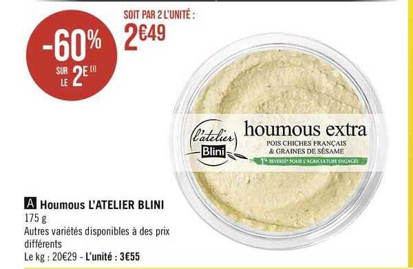 houmous l'atelier blini