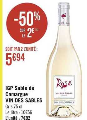 Igp Sable De Camargue Vin Des Sables