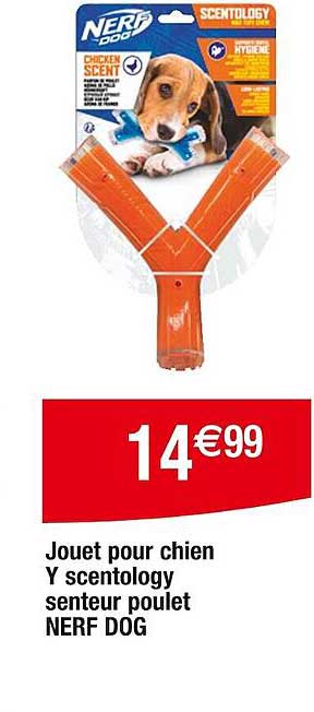 jouet pour chien y scentology senteur poulet nerf dog