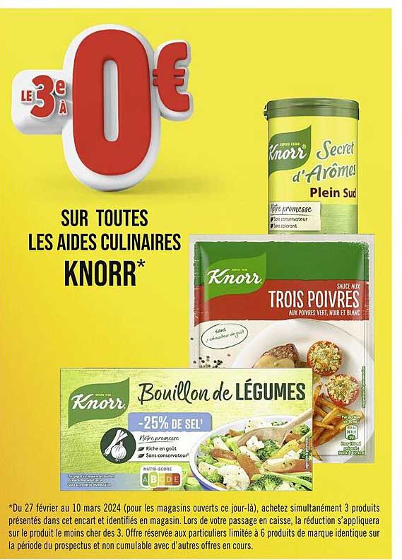 les aides culinaires knorr