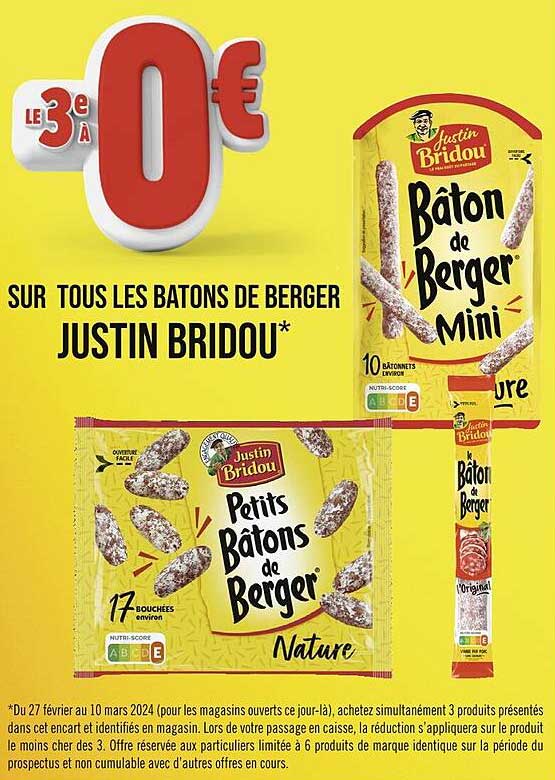 les bâtons de berger justin bridou