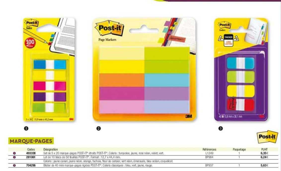 marque-pages post-it
