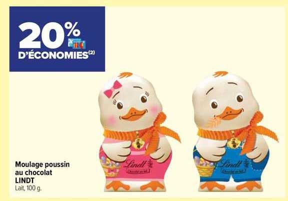 moulage poussin au chocolat lindt