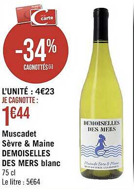 muscadet sèvre & maine demoiselles des mers blanc