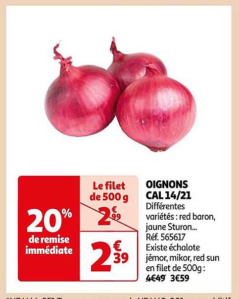 oignons cal 14/21