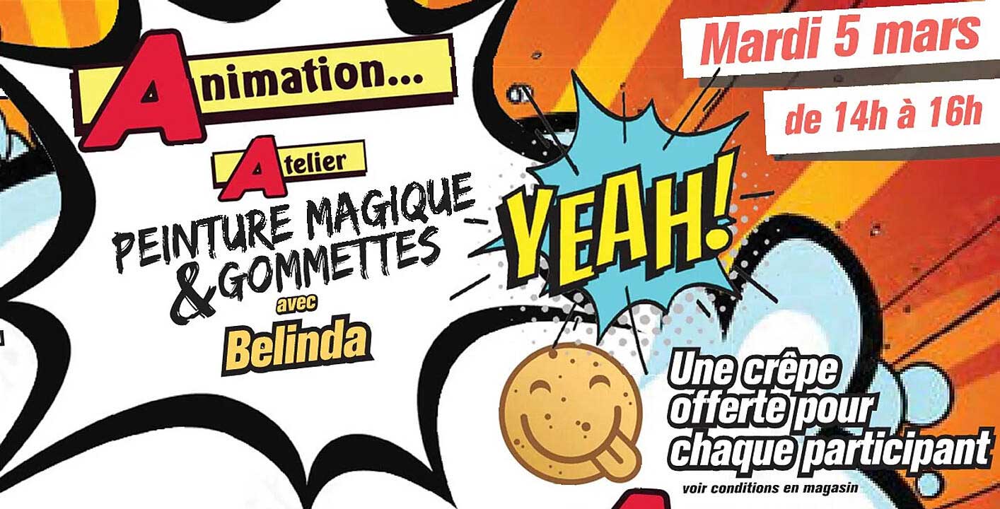 peinture magique & gommettes avec belinda