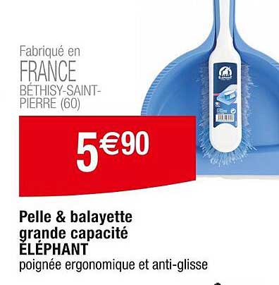 pelle & balayette grande capacité éléphant