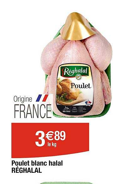 Poulet Blanc Halal Réghalal