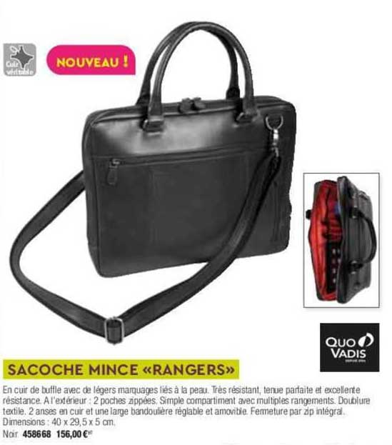 sacoche mince «rangers» quovadis