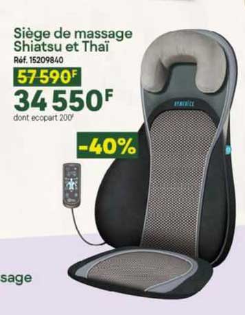 siège de massage shiatsu et thai