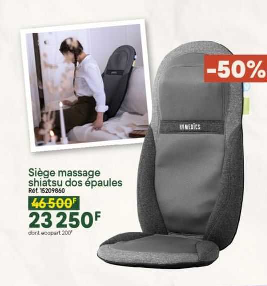 siège massage shiatsu dos épaules