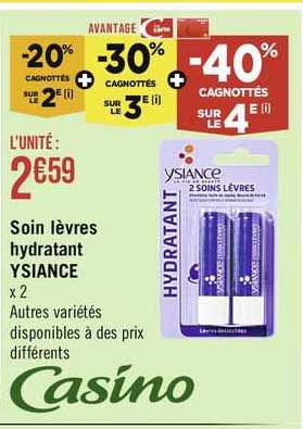 soin lèvres hydratant ysiance