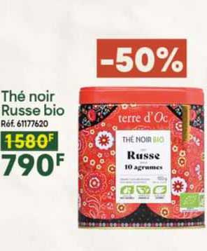 thé noir russe bio